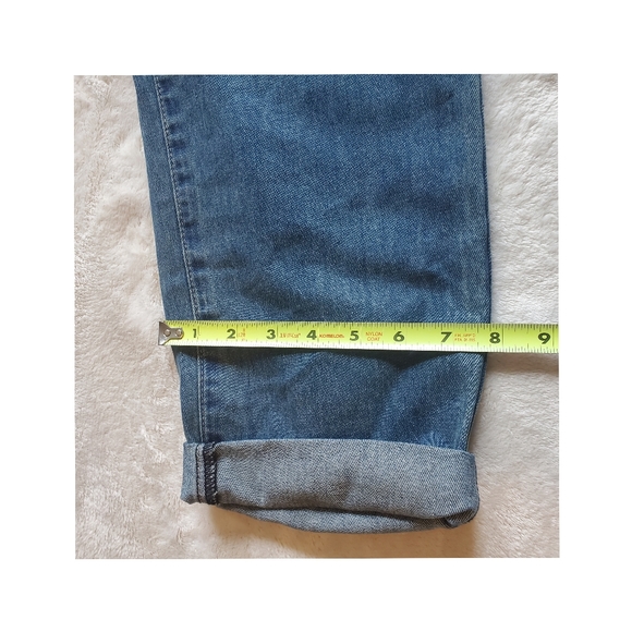 New City chic denim overalls jean over it all cotton size 14 boyfriend fit - Picture 9 of 13